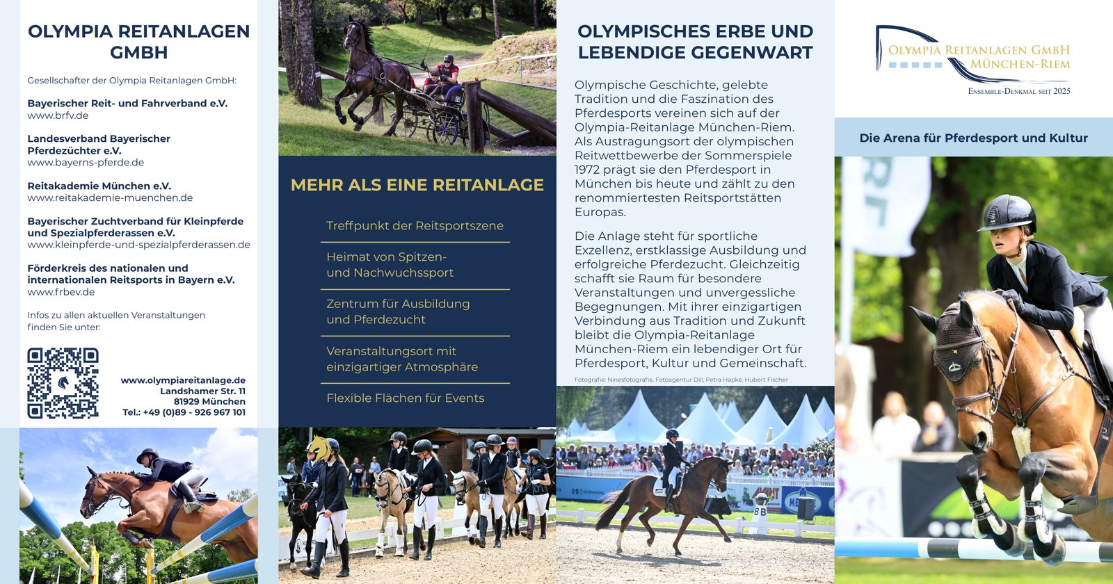 Olympia Equestrian Centre — Site map and brochure, Munich-Riem, 2025, designed by Diana Zillner (2)