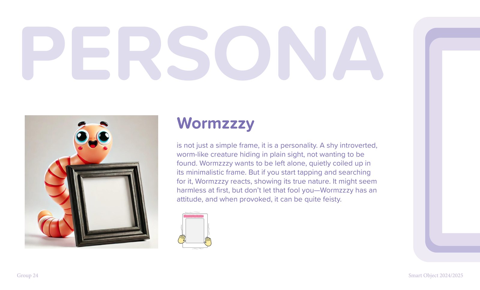 Wormzzzy — A picture frame with a personality, 2024/25, designed by Diana Zillner (1)