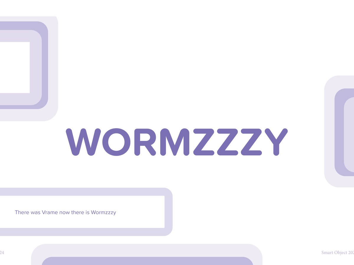 Wormzzzy — A picture frame with a personality